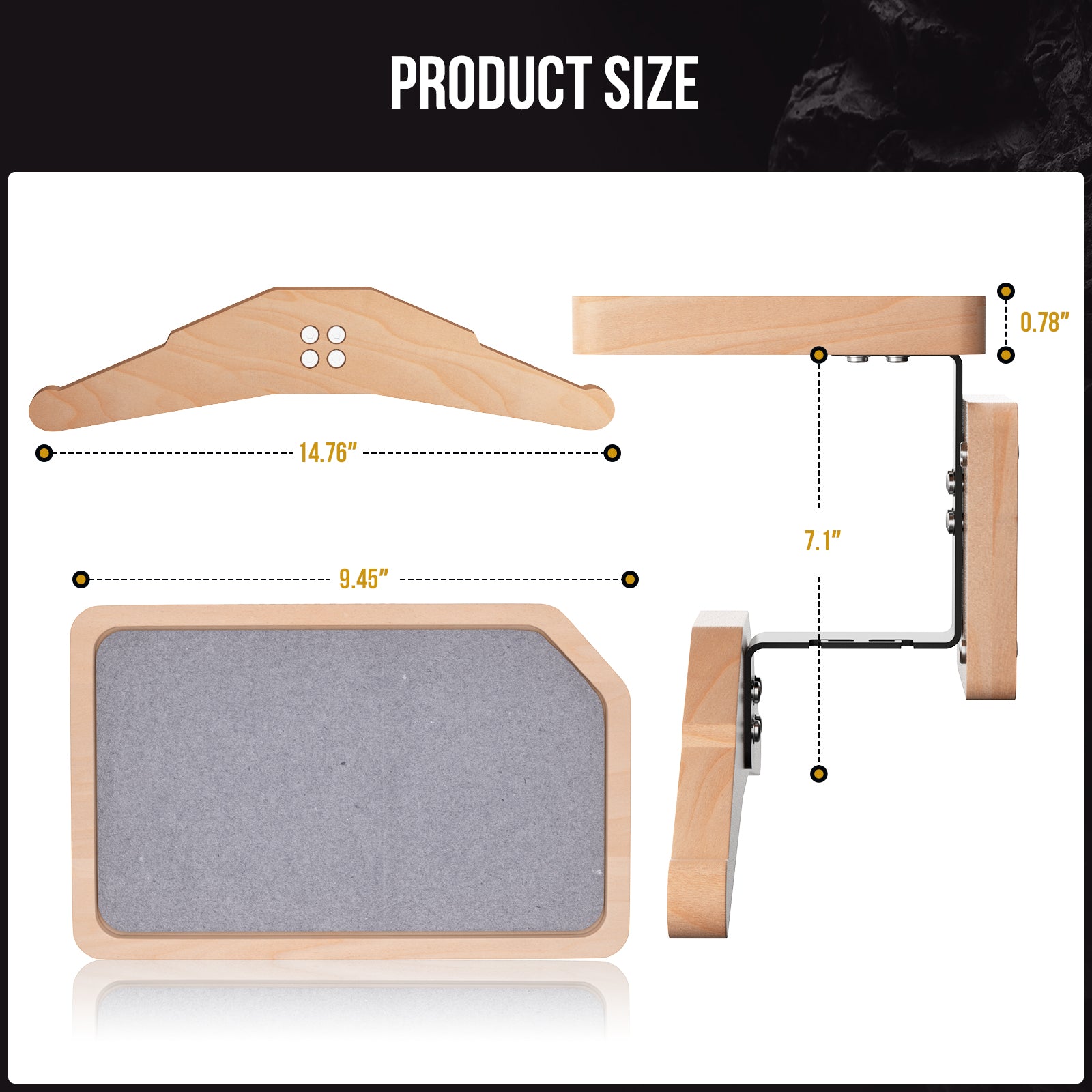 Wall-Mounted Coat Rack with Shelf | Heavy-Duty Metal-Wood Entryway Organizer for Motorcycle Gear, Jackets & Tactical Vests– Space-Saving for Hallway, Garage & Porch